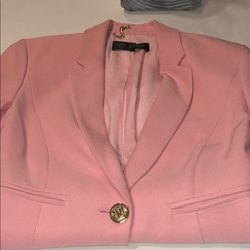 Authentic Versace pink blazer